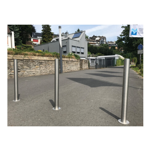 Schake Sperrpfosten aus Edelstahl 60mm Typ 4062 ortsfest zum Einbetonieren, ca. 900 mm Überflur