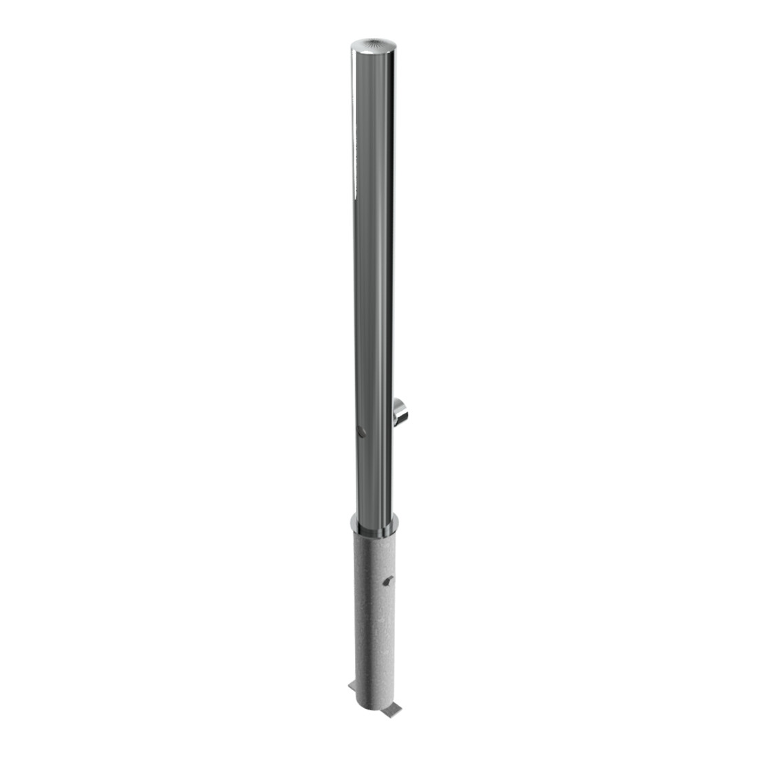 Schake Sperrpfosten aus Edelstahl 60mm Typ 4062F herausnehmbar + Dreikantverschluß DIN 3223