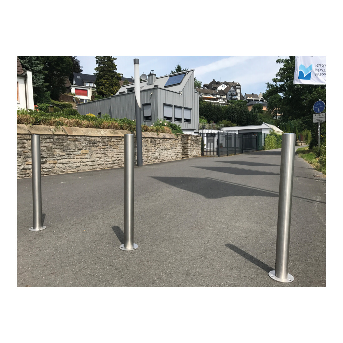 Schake Sperrpfosten aus Edelstahl 60mm Typ 4062Z herausnehmbar + Profilzylinder
