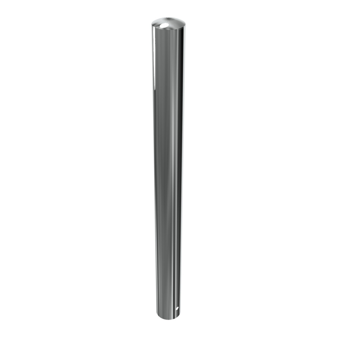 Schake Sperrpfosten aus Edelstahl Typ 40103 Ø 102mm, ortsfest Gesamtlänge: 1200mm, geschliffen