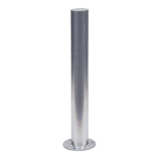 Schake Sperrpfosten aus Edelstahl Typ 40103F Ø 102mm, herausnehmbar, geschliffen + Dreikantverschluß + Bodenhülse