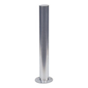 Schake Sperrpfosten aus Edelstahl Typ 40103F Ø 102mm, herausnehmbar, geschliffen + Dreikantverschluß + Bodenhülse