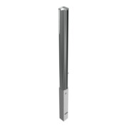 Schake Sperrpfosten aus Edelstahl Typ 40103F Ø 102mm, herausnehmbar, geschliffen + Dreikantverschluß + Bodenhülse-2