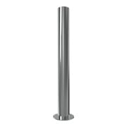 Schake Sperrpfosten aus Edelstahl Typ 40103P Ø 102mm, ortsfest zum Aufdübeln geschliffen-5
