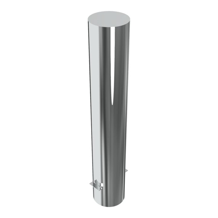 Schake Sperrpfosten aus Edelstahl Typ 40154 Ø 154mm, ortsfest Gesamtlänge: 900mm, Überflur 600mm, geschliffen