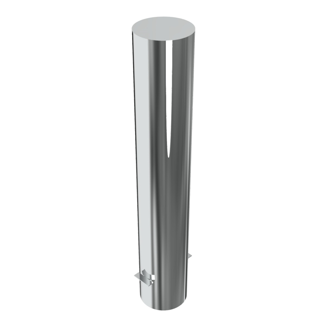 Schake Sperrpfosten aus Edelstahl Typ 40154 Ø 154mm, ortsfest Gesamtlänge: 900mm, Überflur 600mm, geschliffen