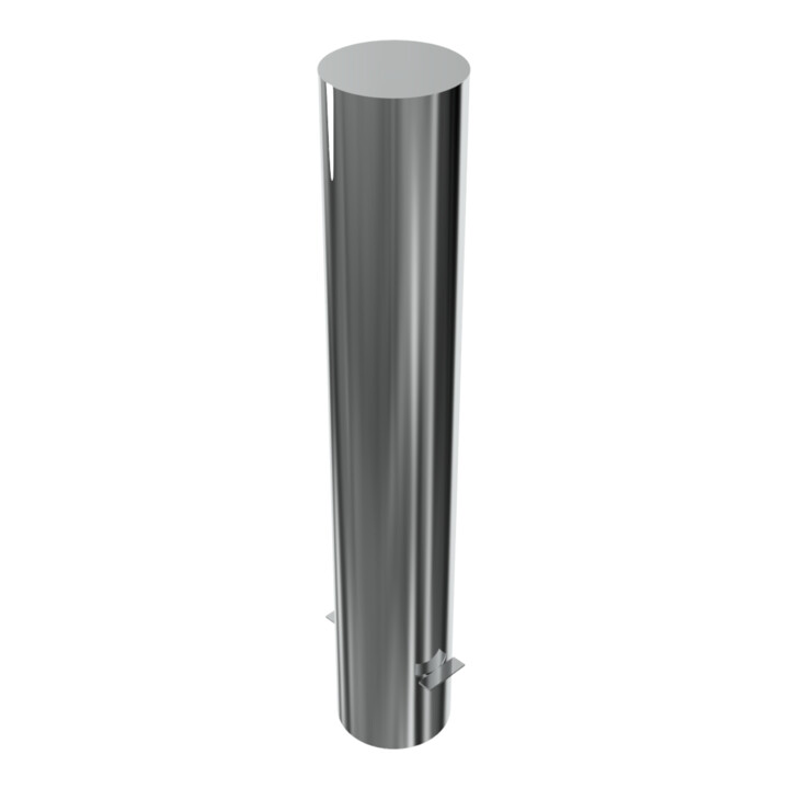 Schake Sperrpfosten aus Edelstahl Typ 40154 Ø 154mm, ortsfest Gesamtlänge: 900mm, Überflur 600mm, geschliffen