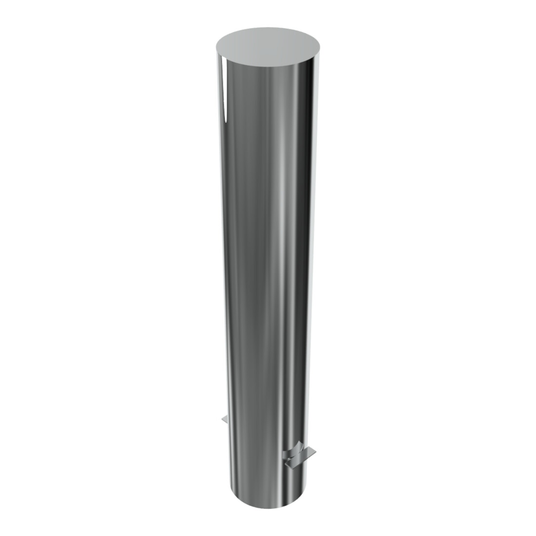 Schake Sperrpfosten aus Edelstahl Typ 40154 Ø 154mm, ortsfest Gesamtlänge: 900mm, Überflur 600mm, geschliffen
