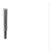Schake Sperrpfosten aus Edelstahl Typ 40154F Ø 154mm, herausnehmbar, geschliffen + Dreikantverschluß + Bodenhülse-4