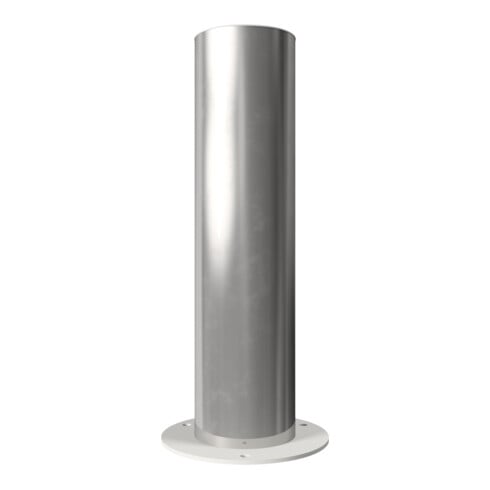 Schake Sperrpfosten aus Edelstahl Typ 40154P Ø 154mm, ortsfest Aufdübeln Überflur 600mm, geschliffen