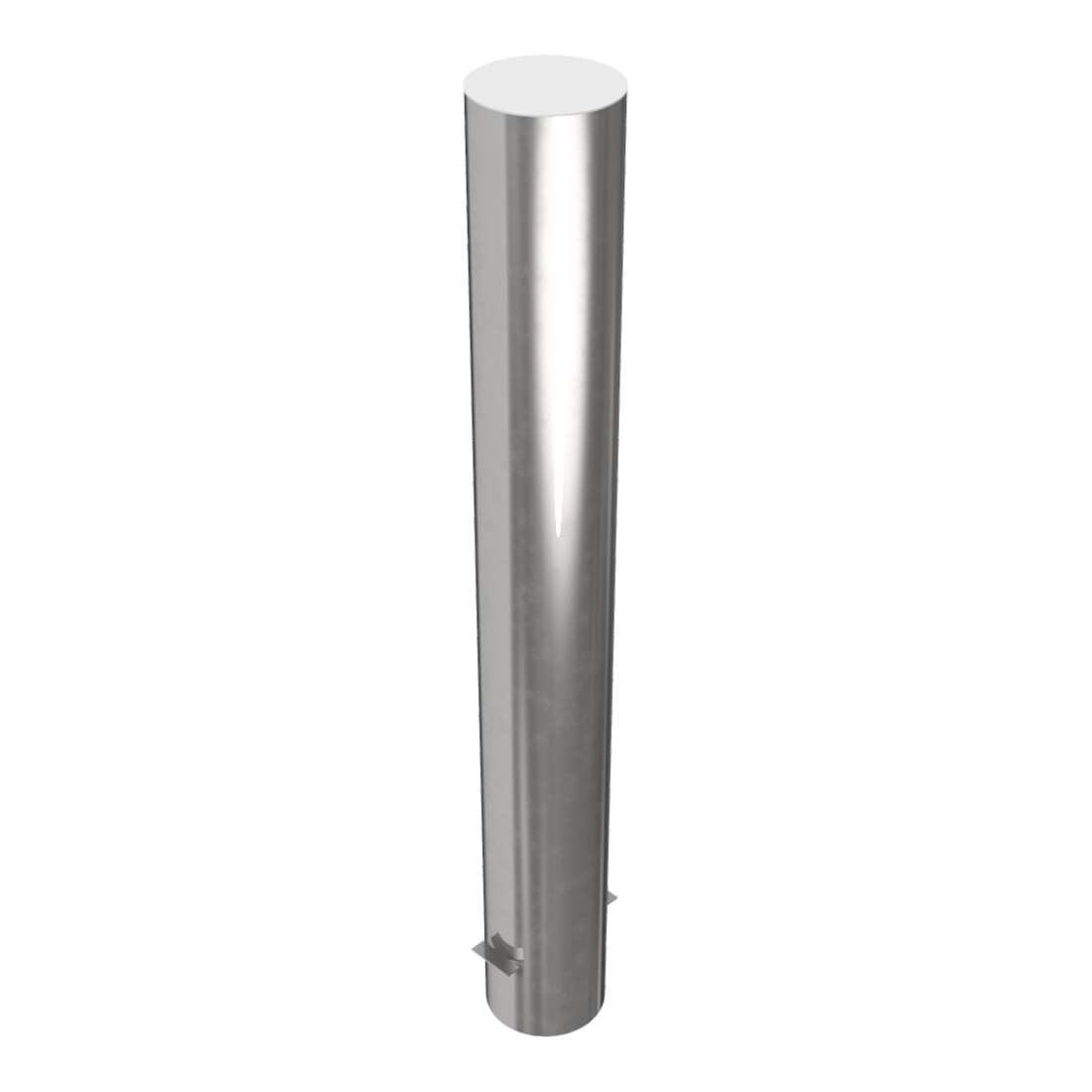 Schake Sperrpfosten aus Edelstahl Typ 40155 Ø 154mm, ortsfest Gesamtlänge: 1200mm, geschliffen