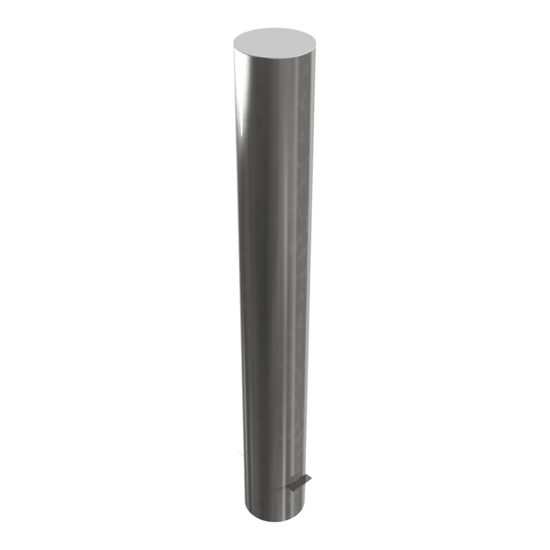Schake Sperrpfosten aus Edelstahl Typ 40155 Ø 154mm, ortsfest Gesamtlänge: 1200mm, geschliffen