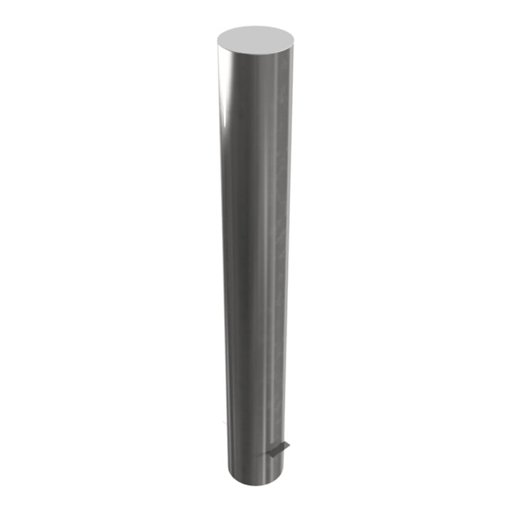 Schake Sperrpfosten aus Edelstahl Typ 40155 Ø 154mm, ortsfest Gesamtlänge: 1200mm, geschliffen