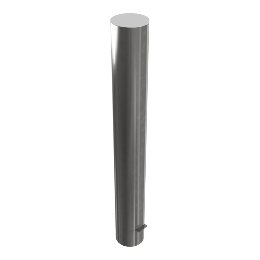 Schake Sperrpfosten aus Edelstahl Typ 40155 Ø 154mm, ortsfest Gesamtlänge: 1200mm, geschliffen