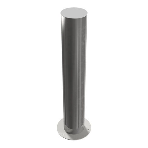 Schake Sperrpfosten aus Edelstahl Typ 40155P Ø 154mm, ortsfest Aufdübeln Überflur 900mm, geschliffen