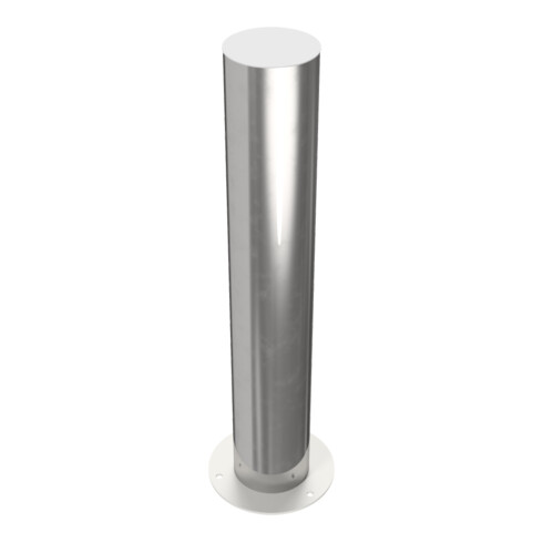 Schake Sperrpfosten aus Edelstahl Typ 40155P Ø 154mm, ortsfest Aufdübeln Überflur 900mm, geschliffen