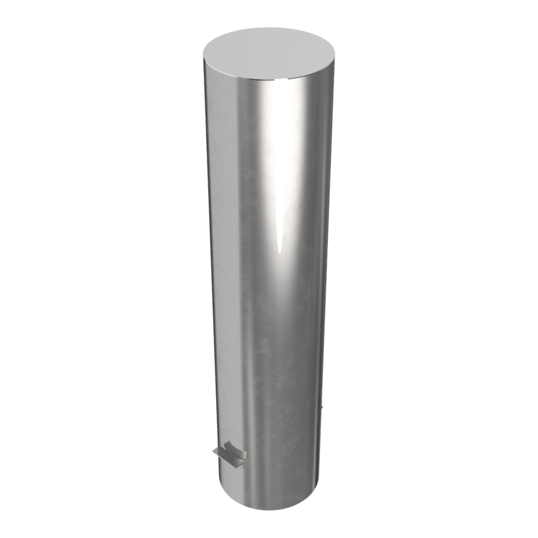 Schake Sperrpfosten aus Edelstahl Typ 40204 Ø 204mm, ortsfest Gesamtlänge: 900mm, Überflur 600mm, geschliffen