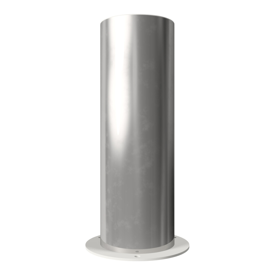 Schake Sperrpfosten aus Edelstahl Typ 40204P Ø 204mm, ortsfest zum Aufdübeln Überflur 600mm, geschliffen