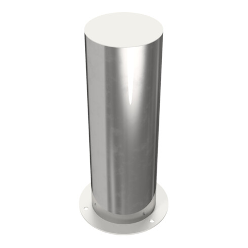 Schake Sperrpfosten aus Edelstahl Typ 40204P Ø 204mm, ortsfest zum Aufdübeln Überflur 600mm, geschliffen