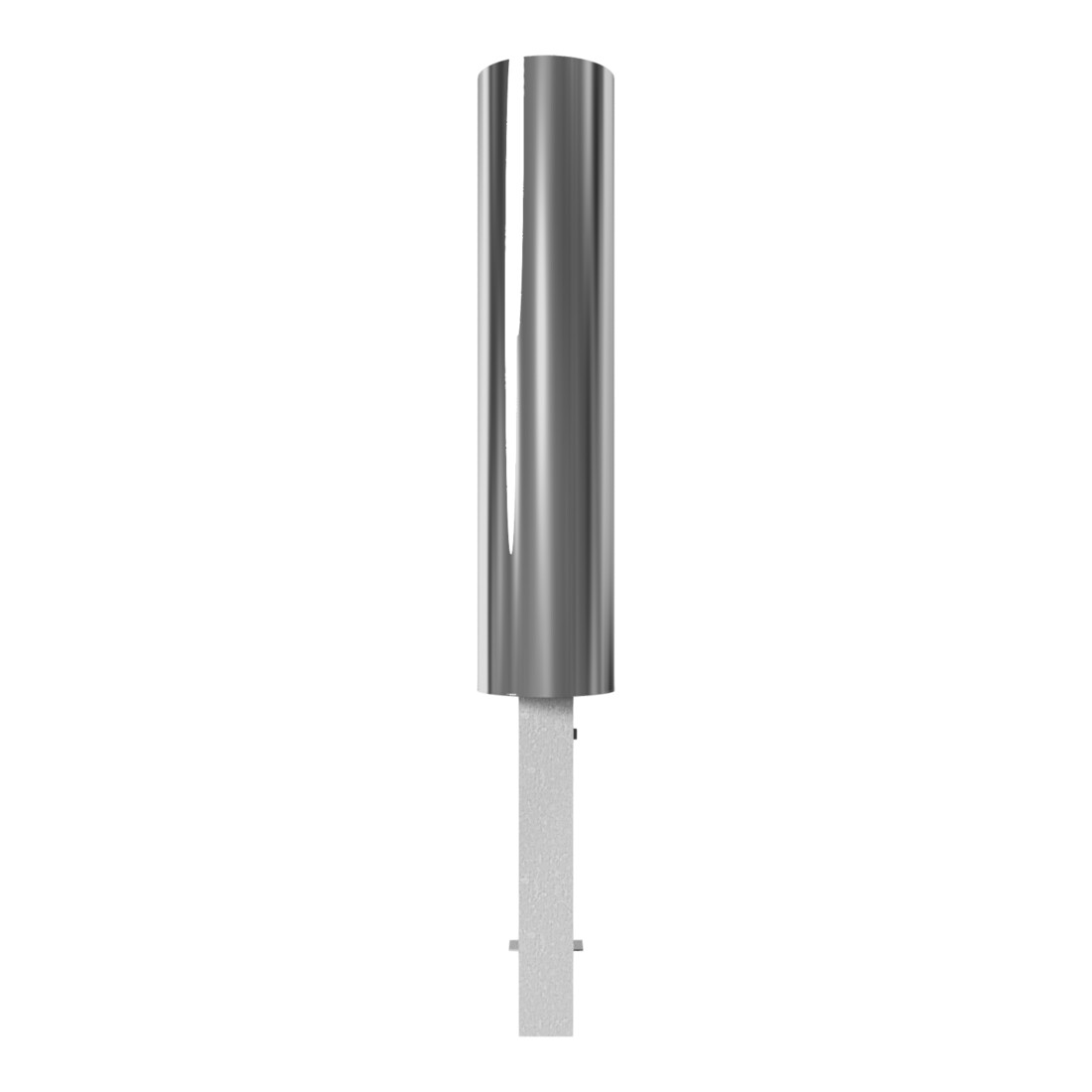 Schake Sperrpfosten aus Edelstahl Typ 40204Z Ø 204mm, herausnehmbar, geschliffen + Profilzylinder,