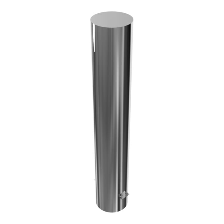Schake Sperrpfosten aus Edelstahl Typ 40205 Ø 204mm, ortsfest Gesamtlänge: 1200mm, geschliffen