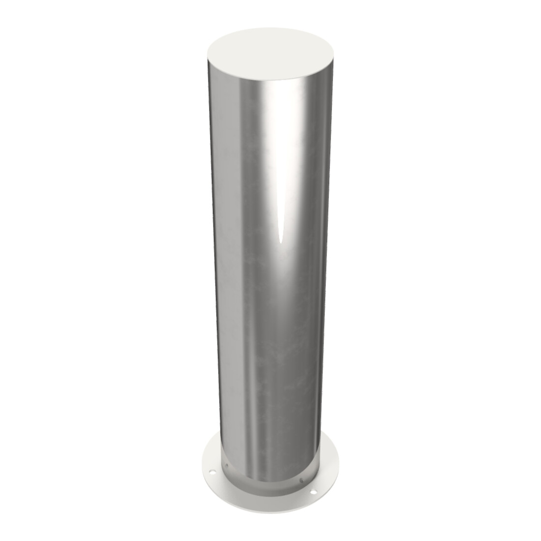 Schake Sperrpfosten aus Edelstahl Typ 40205P Ø 204mm, ortsfest zum Aufdübeln Überflur 900mm, geschliffen