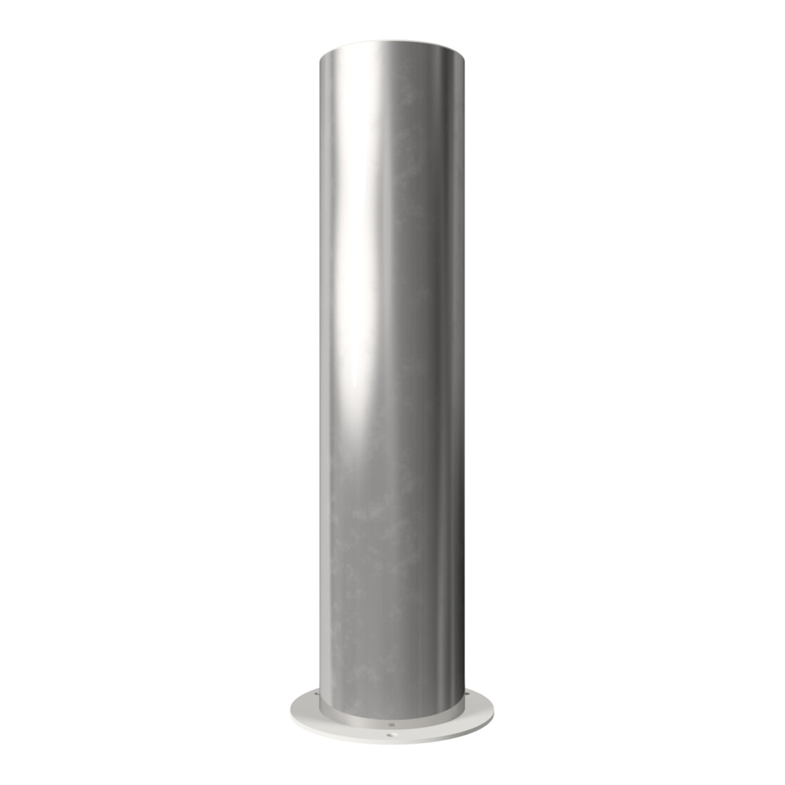 Schake Sperrpfosten aus Edelstahl Typ 40205P Ø 204mm, ortsfest zum Aufdübeln Überflur 900mm, geschliffen