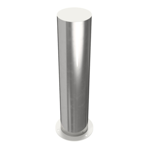 Schake Sperrpfosten aus Edelstahl Typ 40205P Ø 204mm, ortsfest zum Aufdübeln Überflur 900mm, geschliffen