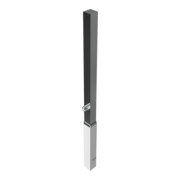 Schake Sperrpfosten aus Edelstahl Typ 4070F, herausnehmbar-, 70x70mm + Dreikantverschluß incl.feuerverz.Bodenhülse-2