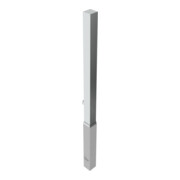 Schake Sperrpfosten aus Edelstahl Typ 4070F, herausnehmbar-, 70x70mm + Dreikantverschluß incl.feuerverz.Bodenhülse-4