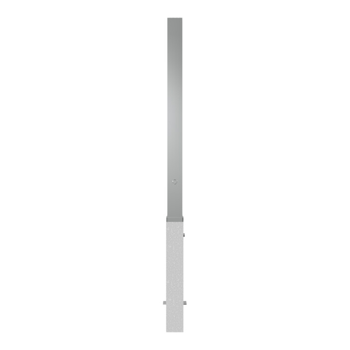 Schake Sperrpfosten aus Edelstahl Typ 4070F, herausnehmbar-, 70x70mm + Dreikantverschluß incl.feuerverz.Bodenhülse