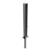 Schake Sperrpfosten aus Edelstahl Typ 4070FUH, umlegbar-, 70x70mm + Dreikantverschluß zum Einbetonieren-4