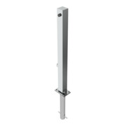 Schake Sperrpfosten aus Edelstahl Typ 4070FUH, umlegbar-, 70x70mm + Dreikantverschluß zum Einbetonieren-5