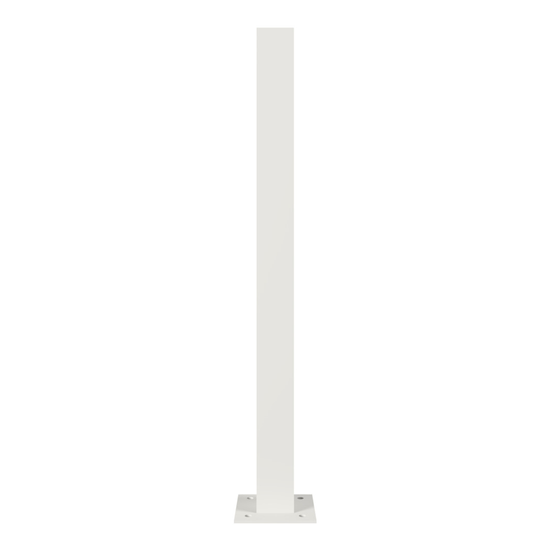 Schake Sperrpfosten aus Edelstahl Typ 4070P, ortsfest-, 70x70mm, zum Aufdübeln + Bodenplatte