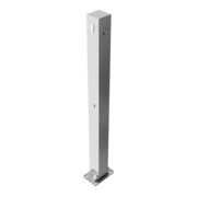Schake Sperrpfosten aus Edelstahl Typ 4070UZ, umlegbar-, 70x70mm + Zylinderschloss zum Aufdübeln-2