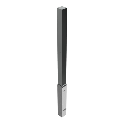 Schake Sperrpfosten aus Edelstahl Typ 4070Z, herausnehmbar-, 70x70mm + Zylinderschloss incl. feuerverz. Bodenhülse