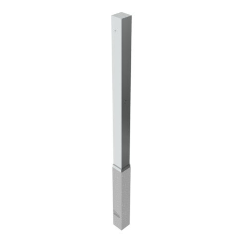 Schake Sperrpfosten aus Edelstahl Typ 4070Z, herausnehmbar-, 70x70mm + Zylinderschloss incl. feuerverz. Bodenhülse