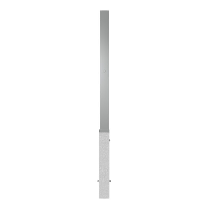Schake Sperrpfosten aus Edelstahl Typ 4070Z, herausnehmbar-, 70x70mm + Zylinderschloss incl. feuerverz. Bodenhülse