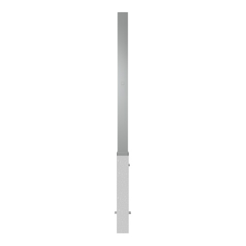 Schake Sperrpfosten aus Edelstahl Typ 4070Z, herausnehmbar-, 70x70mm + Zylinderschloss incl. feuerverz. Bodenhülse