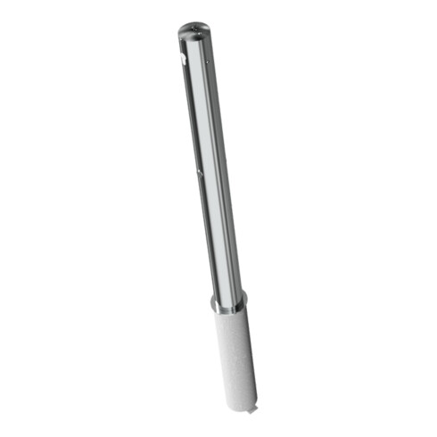 Schake Sperrpfosten aus Edelstahl Typ 4072Z Ø 76mm, herausnehmbar, geschliffen + Profilzylinder + Bodenhülse
