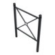 Schake Stadtbarriere "Croix de St. André" Stahl, Länge 1000mm Gesamthöhe 1300mm Pfosten Ø 76mm + Kugelkopf, Querstreben 30 x 30mm, Diagonalstreben 25 x 25mm, beschichtet, in RAL-5