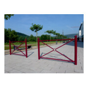 Schake Stadtbarriere "Croix de St. André" Stahl, Länge 1500mm Gesamthöhe 1300mm Pfosten Ø 76mm + Kugelkopf, Querstreben 30 x 30mm, Diagonalstreben 25 x 25mm, beschichtet-5