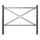 Schake Stadtbarriere "Croix de St. André" Stahl, Länge 1500mm Gesamthöhe 1300mm Pfosten Ø 76mm + Kugelkopf, Querstreben 30 x 30mm, Diagonalstreben 25 x 25mm, beschichtet