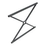 Schake Stadtzaun, Zaunelement, Vierkantrohr 30x30/25x25mm + Stahlkappe, beschichtet, Achsabstand 1000mm,-5