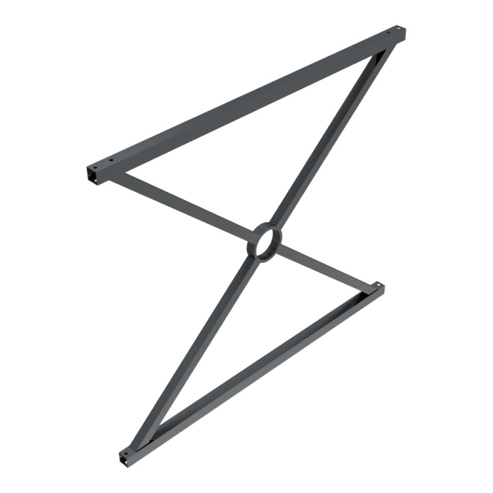 Schake Stadtzaun, Zaunelement, Vierkantrohr 30x30/25x25mm + Stahlkappe, beschichtet, Achsabstand 1000mm,