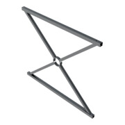 Schake Stadtzaun, Zaunelement, Vierkantrohr 30x30/25x25mm + Stahlkappe, beschichtet, Achsabstand 1000mm,-5