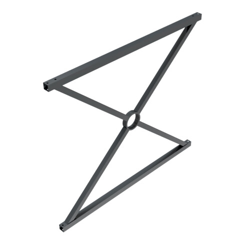 Schake Stadtzaun, Zaunelement, Vierkantrohr 30x30/25x25mm + Stahlkappe, beschichtet, Achsabstand 1000mm,