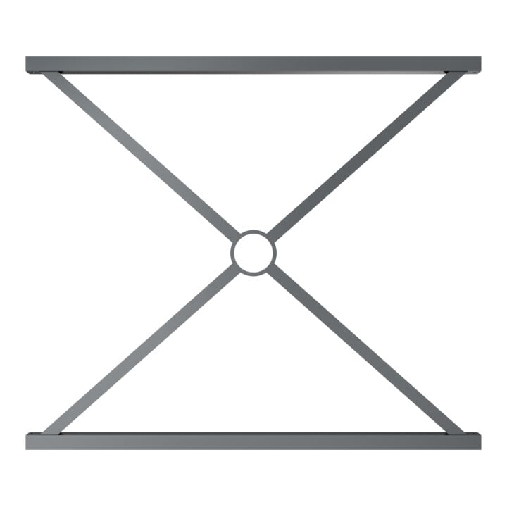 Schake Stadtzaun, Zaunelement, Vierkantrohr 30x30/25x25mm + Stahlkappe, beschichtet, Achsabstand 1000mm,