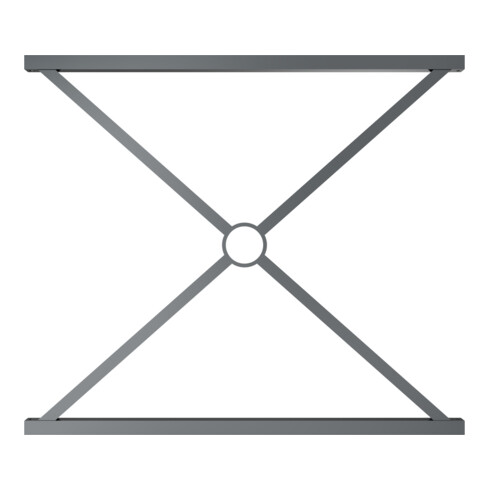 Schake Stadtzaun, Zaunelement, Vierkantrohr 30x30/25x25mm + Stahlkappe, beschichtet, Achsabstand 1000mm,