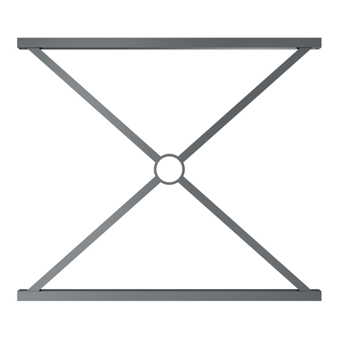 Schake Stadtzaun, Zaunelement, Vierkantrohr 30x30/25x25mm + Stahlkappe, beschichtet, Achsabstand 1000mm,
